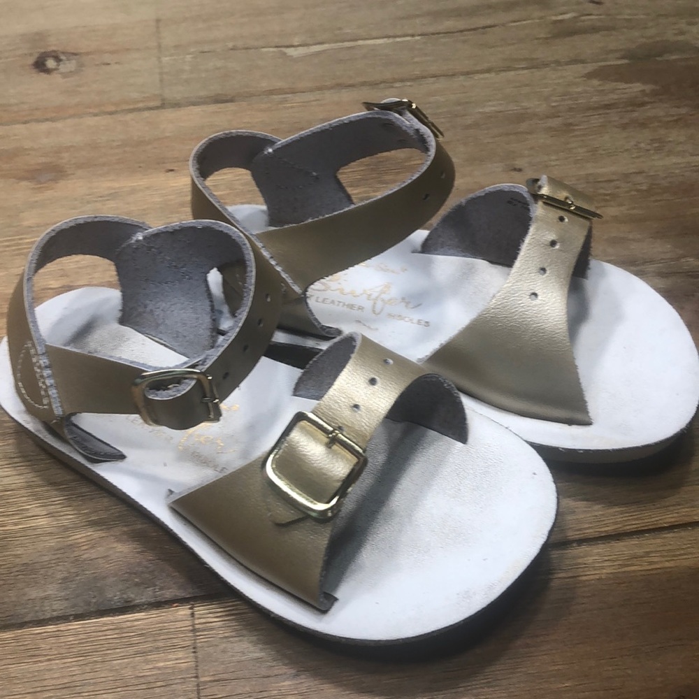 Sun San gold sandals
